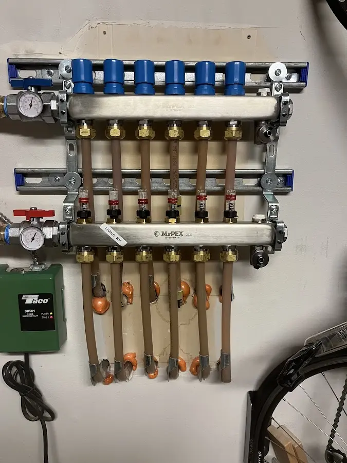 Plumber performing Leak Detection at a residential property in Danville